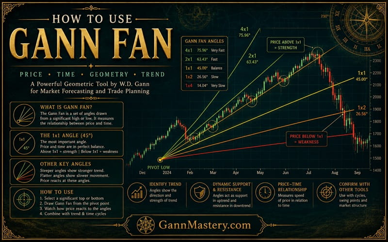 How to Use Gann Fan in Trading