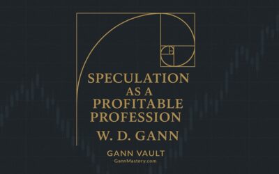 Speculation as a Profitable Profession by W.D. Gann