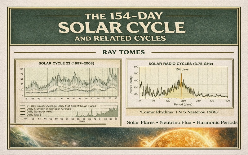 The 154 Day Solar Cycle and Related Cycles By Ray Tomes Cover