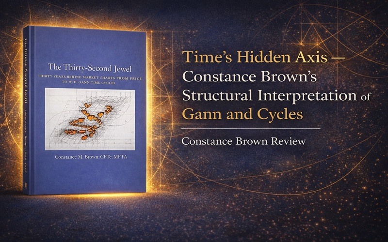 Time’s Hidden Axis — Constance Brown’s Structural Interpretation of Gann and Cycles Cover